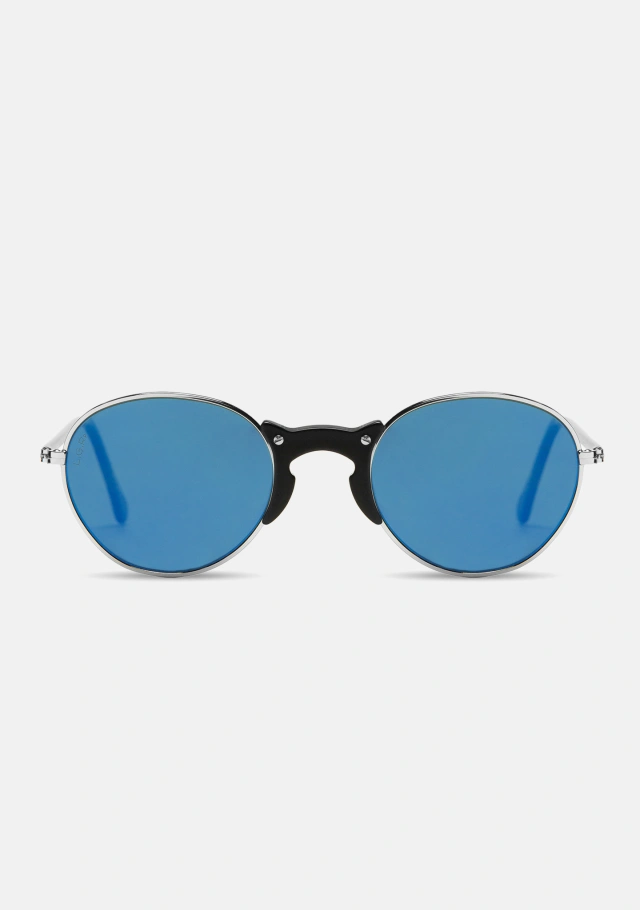 Didessa Silver Black Matt  / Blue Mirror Polarized