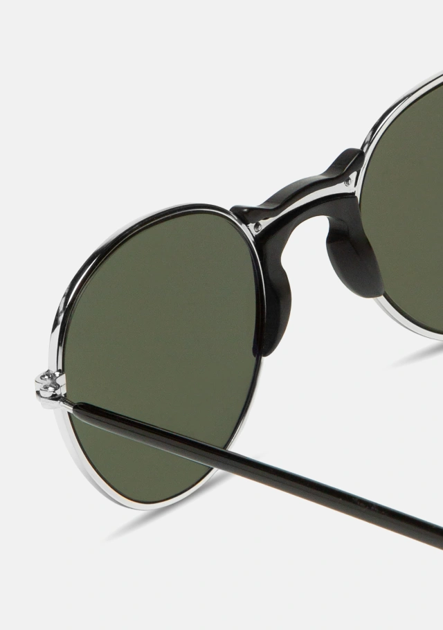 Didessa Silver Black Matt  / Blue Mirror Polarized