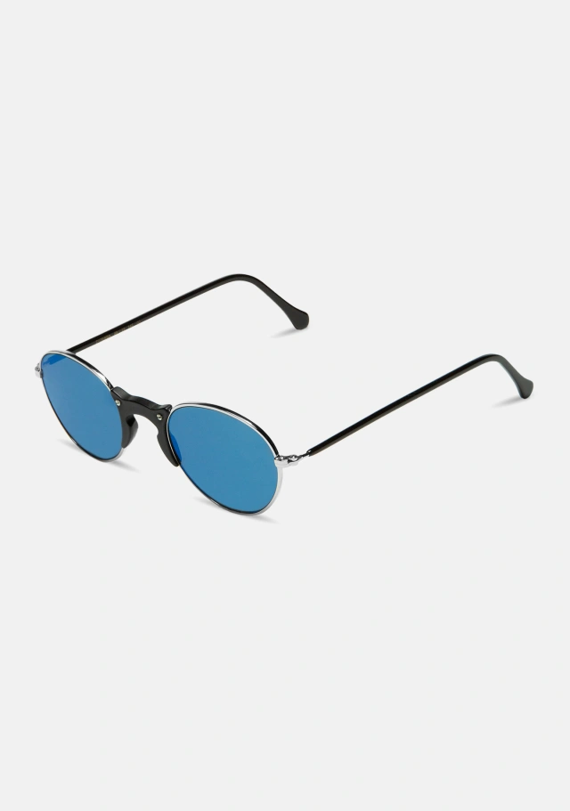 Didessa Silver Black Matt  / Blue Mirror Polarized