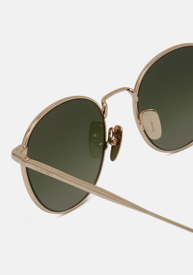 Round Soft Gold/Green