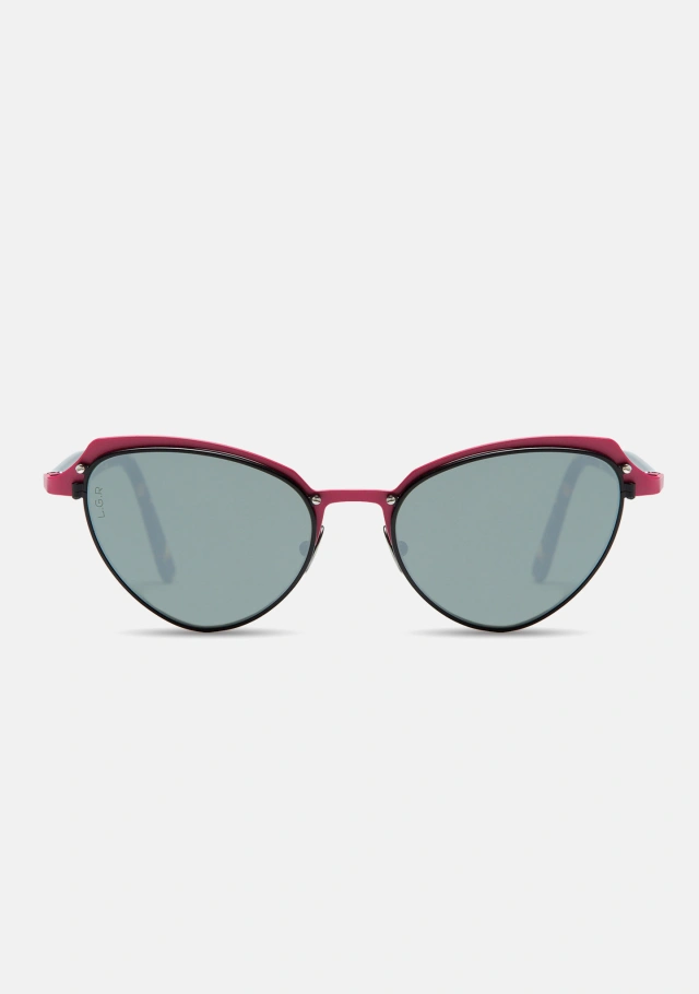 Monarch Red / Flat Silver Mirror